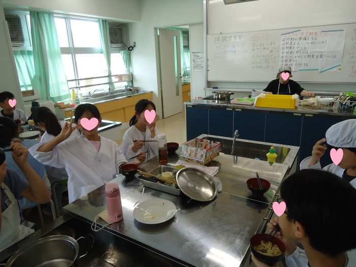 5年生、初めての調理実習