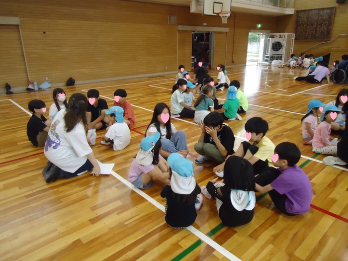 5年生せせらぎこども園との交流