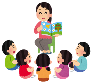 おはなし会のイラスト