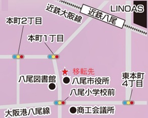 移転後の地図です