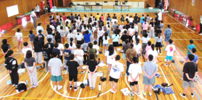 全校合唱の様子