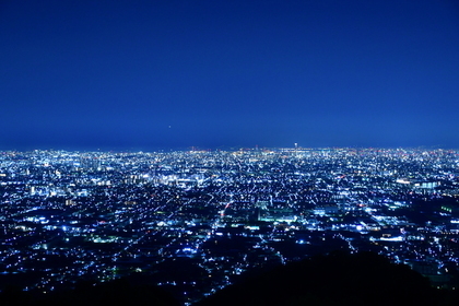 八尾市内風景（水吞地蔵院から撮影)