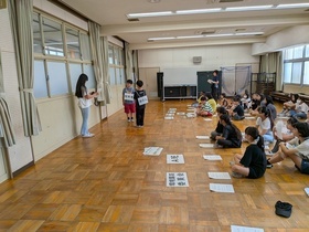 駅前配布マナー講習会　寸劇