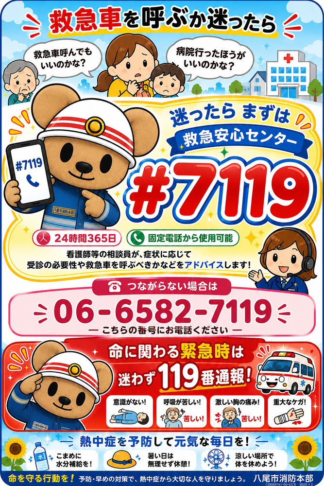 救急安心センターのポスター