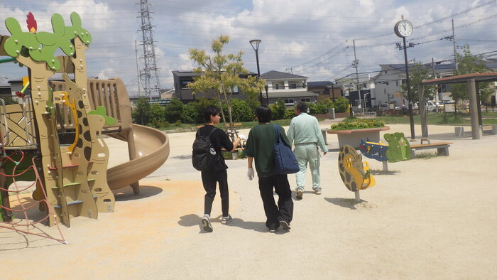 土木管理事務所(公園の調査)