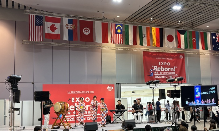 写真:こども河内音頭大使 ステージ発表2