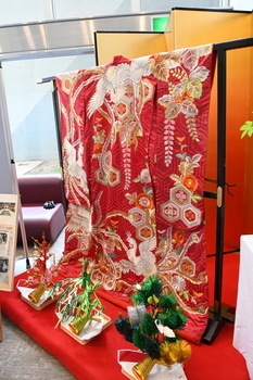会場で展示されていた着物