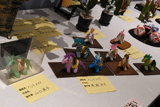 会場で展示されていた手作りの裁縫