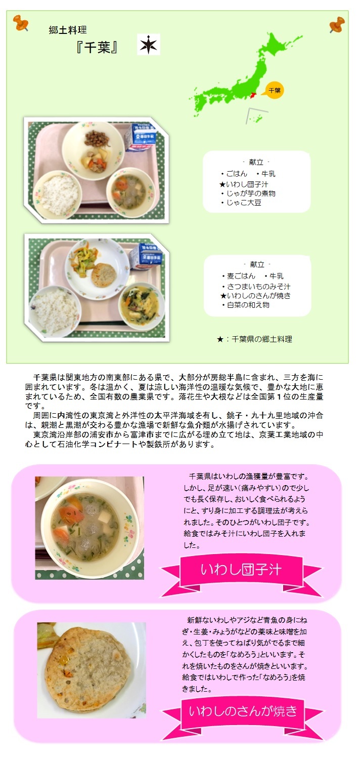 千葉県の郷土料理の紹介