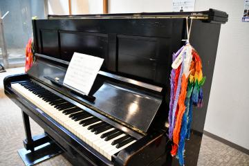 ロビー展示のピアノ